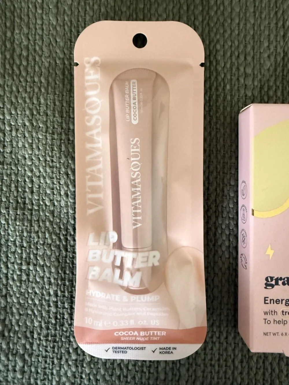 Vitamassques Pink Lip Butter Balm + Grace & Stella Eye Masks Self Care Bundle